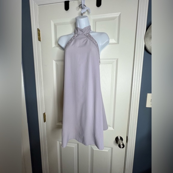 Lulus Any Sway, Shape, or Form XS Lilac Purple Lace Halter Flowy Dress Short - Picture 6 of 16
